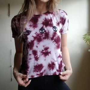 Cute Alien Tye Dye Tshirt